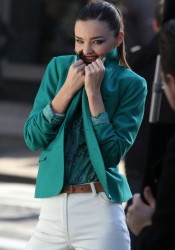 Miranda Kerr Photoshoot for David Jones in New York