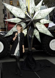 Olivia Wilde Unveils The Swarovski Star In Rockefeller Center