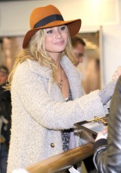 Alyson Michalka Arriving at the Vancouver International Airport