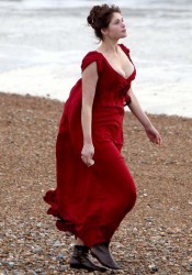Gemma Arterton Cleavy On The Set of Byzantium