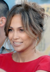 Jennifer Lopez on Set of iQ'Viva! The Chosen in Uruguay