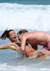 Lauren Brant HOT Bikini Candids on Beach in Australia