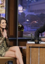 LEA MICHELE at The Tonight Show with Jay Leno in Burbank 