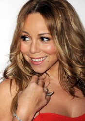 Mariah Carey in Red Hot Dress Arrives at Noble Gift Gala in London