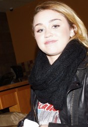 Miley Cyrus and Cheyne Thomas At Panera Bread In Hollywood