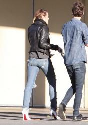 Miley Cyrus and Cheyne Thomas At Panera Bread In Hollywood
