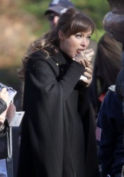 Olivia Wilde on set of The Longest Week