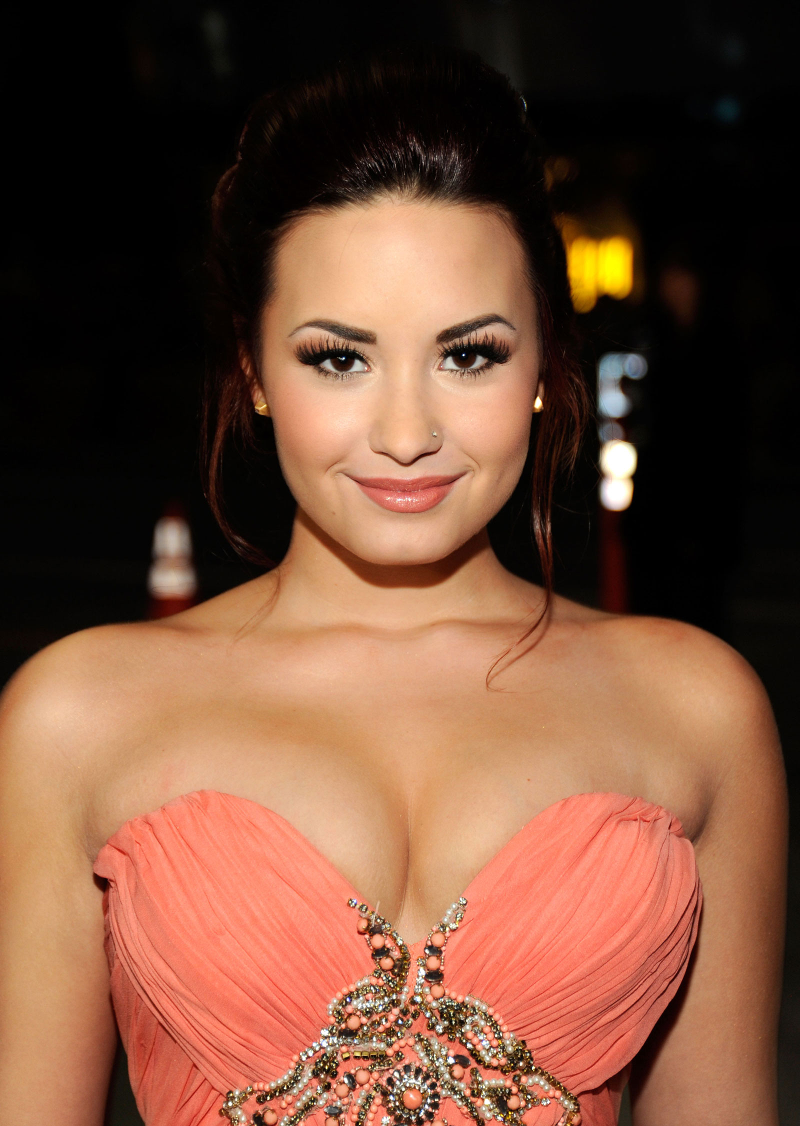 Demi Lovato at the 2012 People’s Choice Awards at Nokia Theatre in Los Ange...