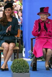 Kate Middleton and Queen Elizabeth II
