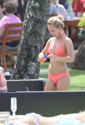 HAYDEN PANETTIERE in a Orange Bikini