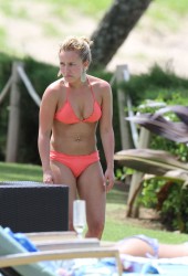 HAYDEN PANETTIERE in a Orange Bikini
