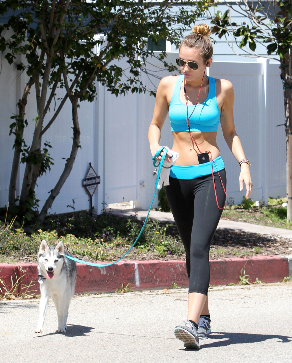 MILEY CYRUS in Tight Going for a Jog in Los Angeles – HawtCelebs
