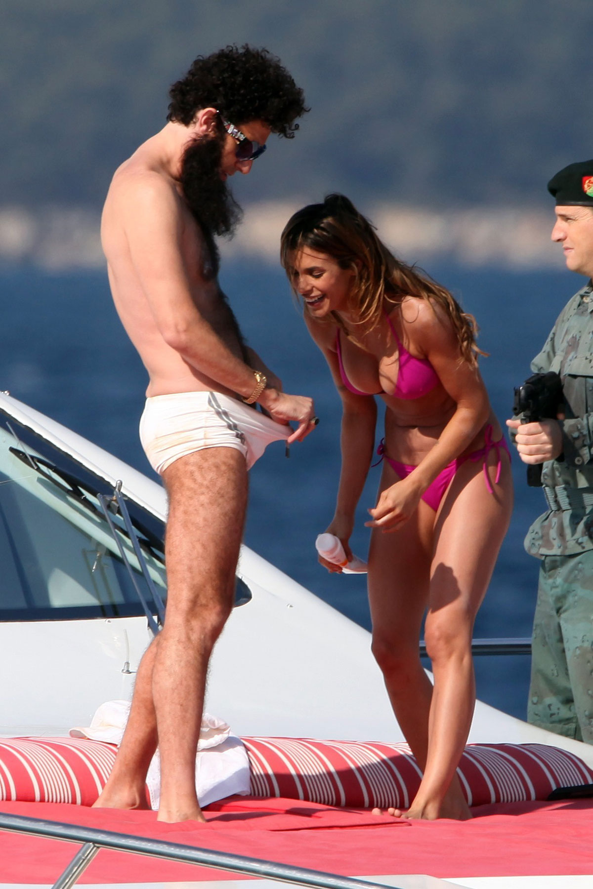 ELISABETTA CANALIS Bikini Candids on a Yacht at the Cannes Film Festival 