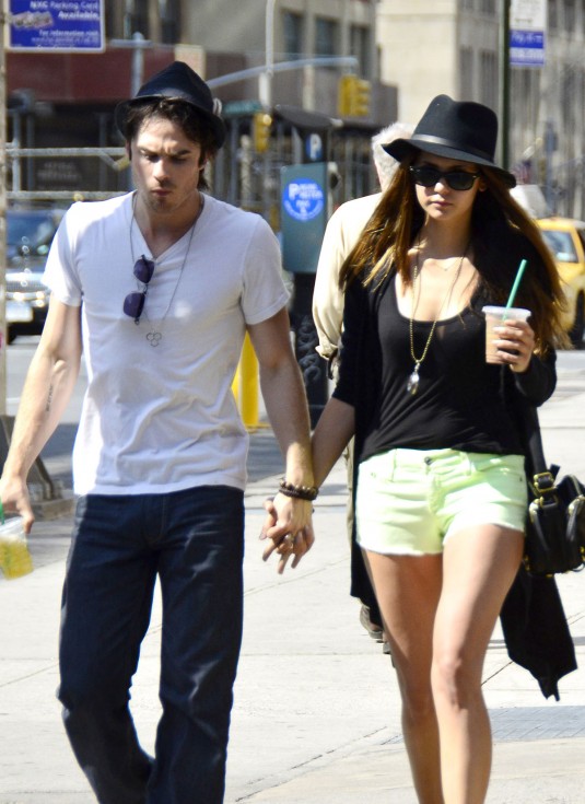 NINA DOBREV and Ian Somerhalder