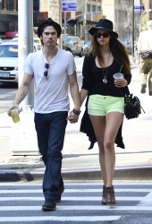 NINA DOBREV and Ian Somerhalder