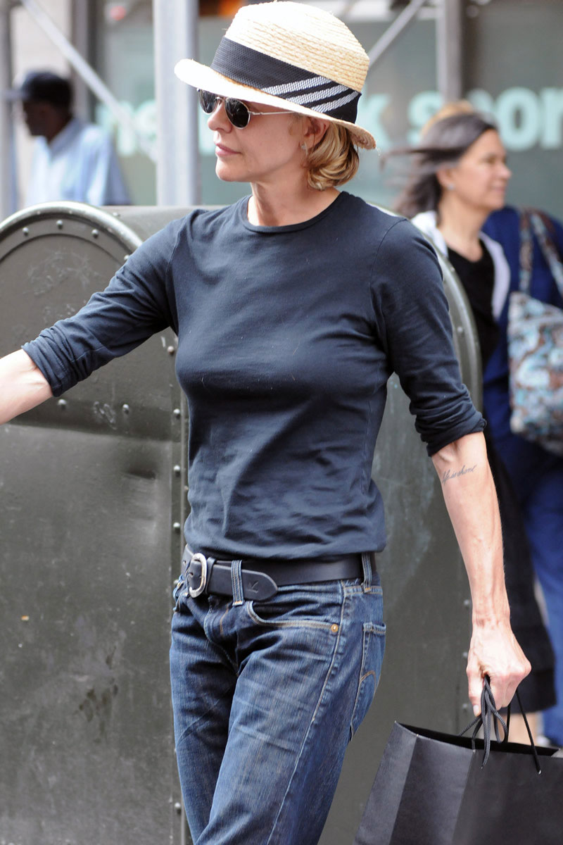 MEG RYAN Out and About in New York.