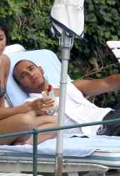NICOLE SCHERZINGER and Lewis Hamilton
