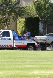 AMBER HEARD's Car Towed