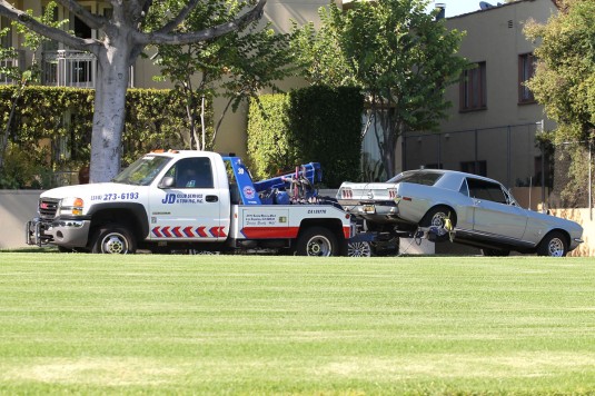 AMBER HEARD's Car Towed