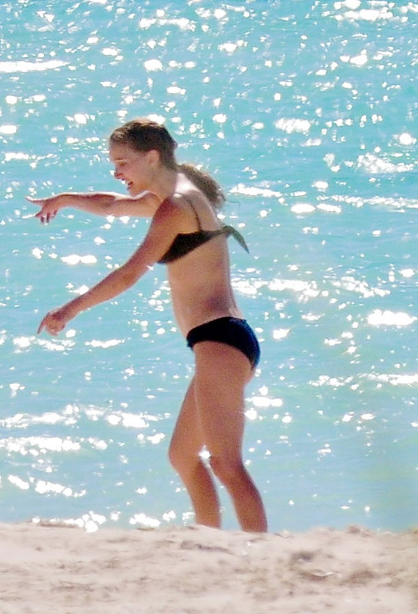 NATALIE PORTMAN in Bikini at The Turks and Caicos Islands.