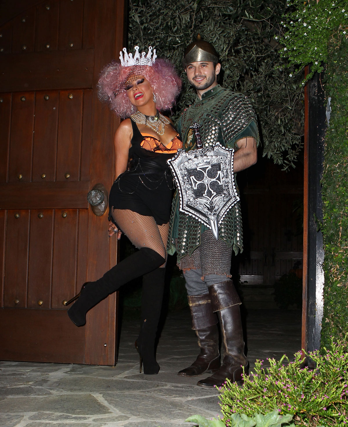 CHRISTINA AGUILERA at Halloween Party at Her Home in Beverly Hills ...