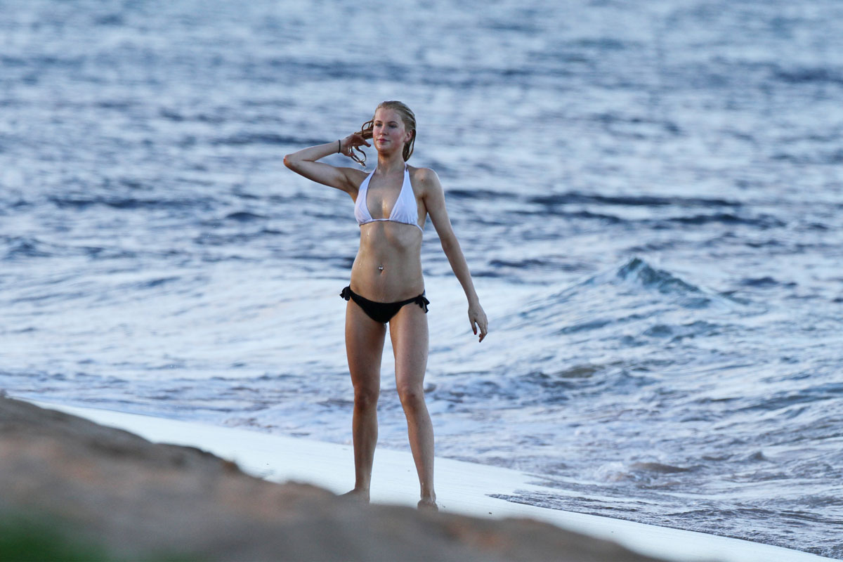 IRELAND BALDWIN in Bikinis on the Beach in Maui.