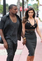 KIM KARDASHIAN and Kanye West
