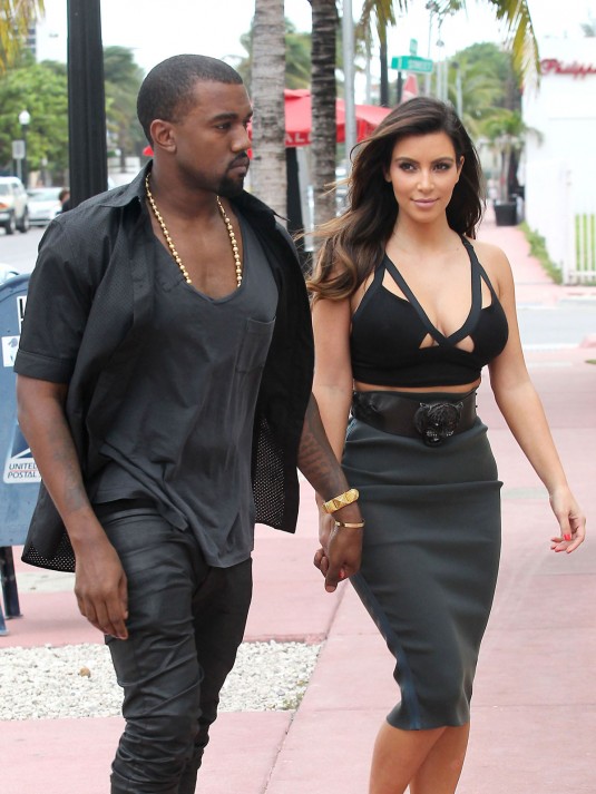 KIM KARDASHIAN and Kanye West