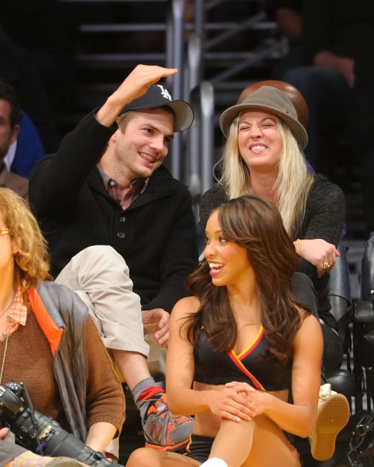 KALEY CUOCO and Ashton Kutcher