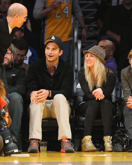 KALEY CUOCO and Ashton Kutcher