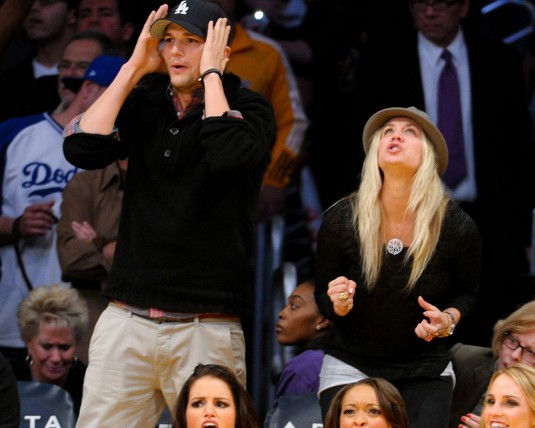 KALEY CUOCO and Ashton Kutcher