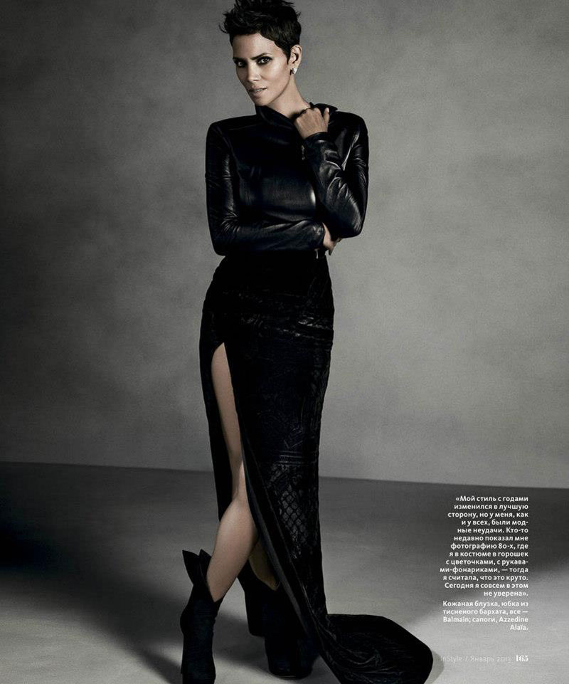 HALLE BERRY in InStyle Magazine, Russia January 2013 Issue.