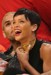 RIHANNA and Chris Brown