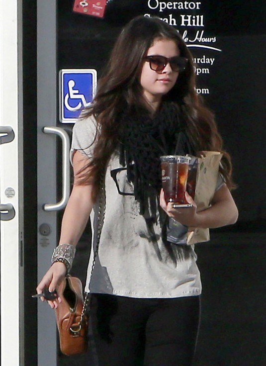 SELENA GOMEZ at Panera Bread