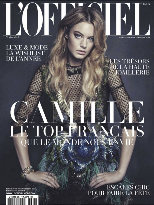 CAMILLE ROWE in L'Officiel Paris Magazine