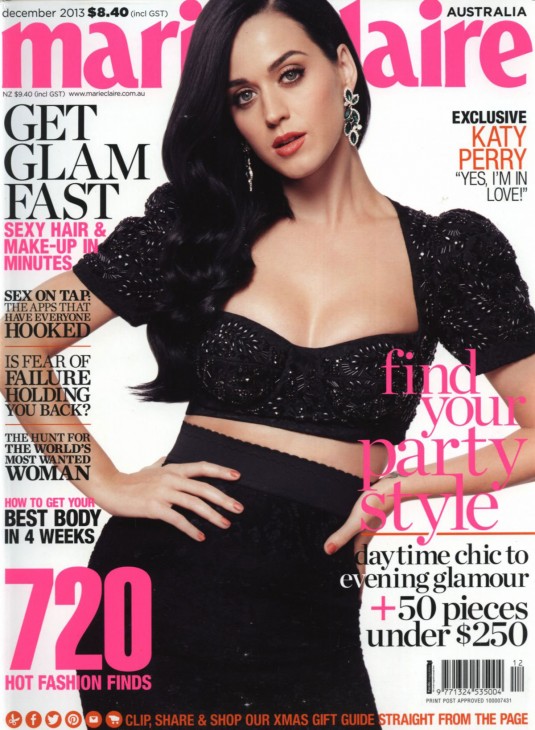 KATY PERRY in Marie Claire Magazine