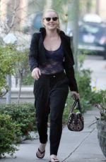 ABBIE CORNISH Leaves a Hair Salon in Los Angeles
