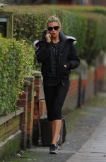 ABIGAIL ABBEY CLANCY in Leggings Out and About  in London