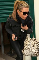 ABIGAIL ABBEY CLANCY Leaving a Beauty Salon in Liverpool