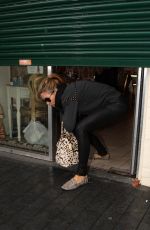 ABIGAIL ABBEY CLANCY Leaving a Beauty Salon in Liverpool