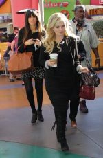 ABIGAIL BRESLIN on the Set of Extra in Universal City