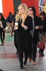 ABIGAIL BRESLIN on the Set of Extra in Universal City
