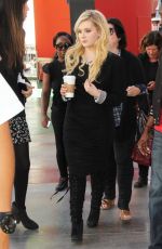 ABIGAIL BRESLIN on the Set of Extra in Universal City