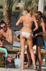 ABUGAIL ABBEY CLANCY in a Tiny Bikini at a Pool in Dubai