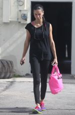 ADRIANA LIMA Leaves a Gym in Miami