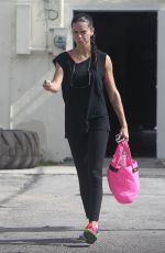 ADRIANA LIMA Leaves a Gym in Miami