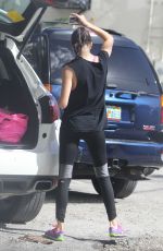 ADRIANA LIMA Leaves a Gym in Miami