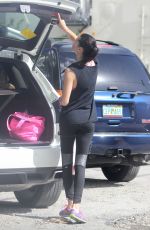 ADRIANA LIMA Leaves a Gym in Miami