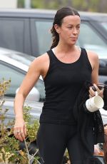 ALANIS MOEISSETTE Leaves a Gym in Brentwood