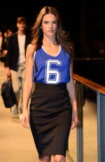 ALESSANDRA AMBROSIO at Mango 080 Barcelona Fashion Show in Barcelona